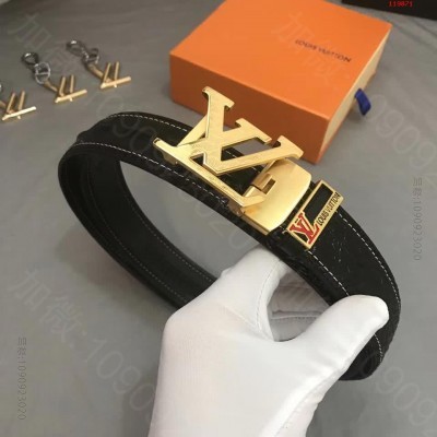 L正版同步腐蚀Logo纯钢自动扣，意大利, 高仿路易威登皮带 精仿LV皮带 ...