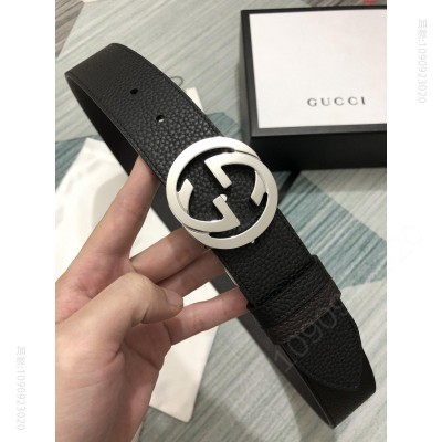 古奇Gucci转动款双面头层荔枝纹宽3. 高仿古驰女士皮带 精仿古驰皮带 原版古驰皮带 A货古驰皮带 原单古驰皮带和正品有什么区别
