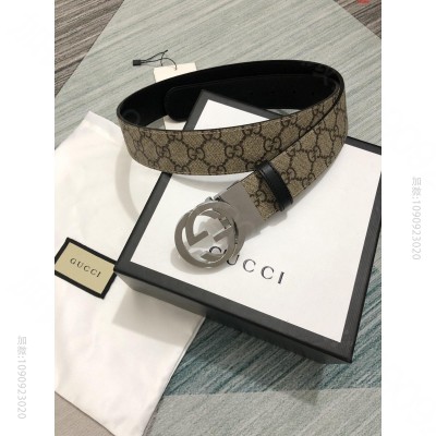 古奇Gucci转动款对版pvc放水料G花 高仿古驰女士皮带 精仿古驰皮带 原...