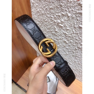 古奇正版开模经典版纹内衬进口树膏磨砂皮底 高仿古驰男士腰带 精仿古驰腰带 原版古驰腰带 A货古驰腰带 原单古驰腰带和正品有什么区别