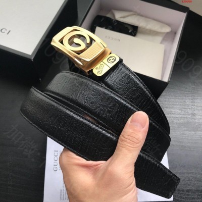 古Qi正版经典版型原单纯钢自动扣宽度3.4C 哪里有高仿古驰皮带卖 精仿古驰...
