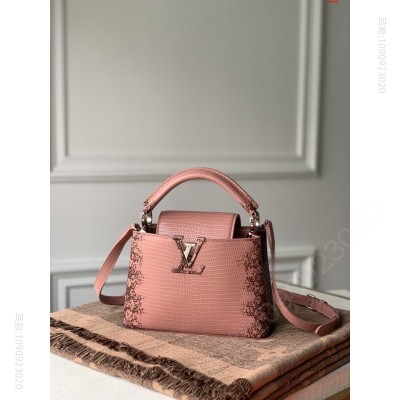 迷你CapucinesMini手袋蜥蜴纹 高仿LV女包 精仿LV女包 原版LV路易威登女包 A货LV女包 高仿lv女包哪里买?