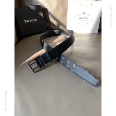 PRADA普拉达专柜同款男士时尚腰带 哪里有卖高仿普拉达女士皮带 精仿普拉达皮带 原版普拉达皮带 A货普拉达皮带 原单普拉达皮带