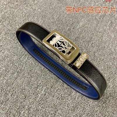 罗意威NFC扫描皮带尾部就可链接跳入官 哪里有卖高仿罗意威男士皮带 精仿罗意威皮带 原版罗意威皮带 A货罗意威皮带 原单罗意威皮带