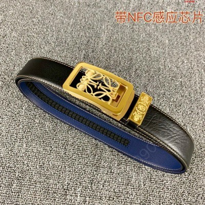 罗意威NFC扫描皮带尾部就可链接跳入官 哪里有卖高仿罗意威男士皮带 精仿罗意威皮带 原版罗意威皮带 A货罗意威皮带 原单罗意威皮带