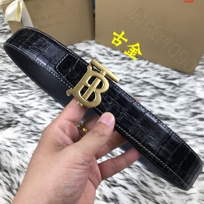 巴宝莉高端男士腰带双面头层小牛皮顶级品 哪里有卖高仿巴宝莉皮带 精仿巴宝莉皮...