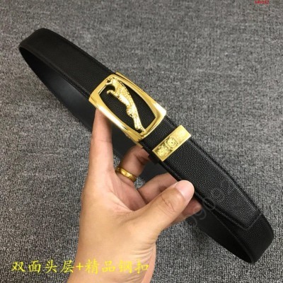 捷豹高端男士腰带顶级品质自动扣滑道扣 哪里有卖高仿捷豹腰带 精仿捷豹皮带 原版捷豹皮带 A货捷豹皮带 原单捷豹皮带