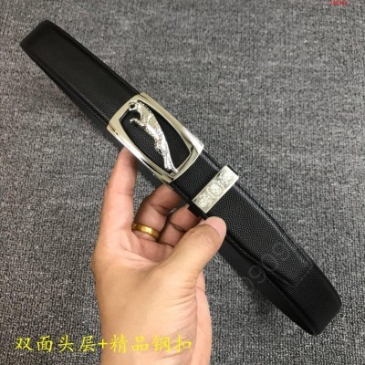 捷豹高端男士腰带顶级品质自动扣滑道扣 哪里有卖高仿捷豹腰带 精仿捷豹皮带 原版捷豹皮带 A货捷豹皮带 原单捷豹皮带