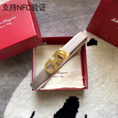 菲拉女式宽2.5平纹进口小牛皮搭配全铜精 哪里有卖高仿菲拉格慕腰带 精仿菲拉...