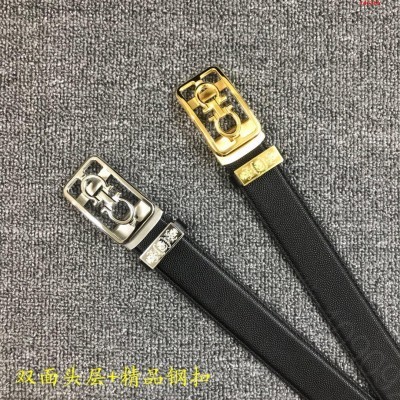 菲拉格慕高端男士腰带顶级品质自动扣滑道 哪里有卖高仿菲拉格慕腰带 精仿菲拉格...