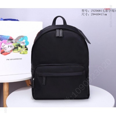 P家出新款双肩背包，彩色字母， 哪里有卖高仿普拉达背包 精仿普拉达双肩包 原版普拉达双肩包 A货普拉达双肩包 原单普拉达双肩包