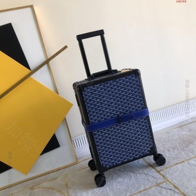 戈雅Goyard行李箱拉杆箱又来一组时 高仿戈雅拉杆箱 精仿戈雅旅行箱 原版...
