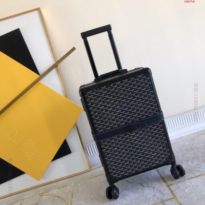 戈雅Goyard行李箱拉杆箱又来一组时 高仿戈雅拉杆箱 精仿戈雅旅行箱 原版...