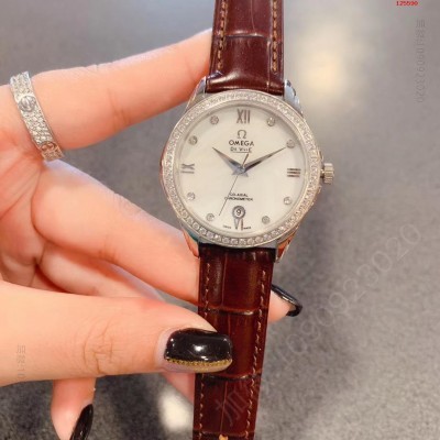 玫金欧米茄OMEGA女士腕表进口石 高仿欧米茄腕表 精仿欧米茄手表 原版欧米茄钟表 A货欧米茄腕表 原单欧米茄腕表