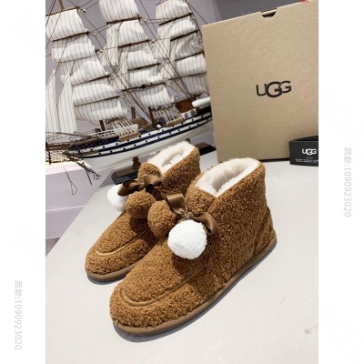 U冬日百搭泰迪and凯琳简约一脚蹬豆豆底乐 高仿UGG女鞋 精仿UGG女鞋 ...