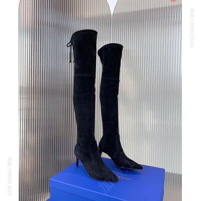 S家BASIE7cm尖头细跟弹力过膝 高仿StuartW女鞋 精仿StuartW女鞋 原版StuartW女鞋 A货StuartW女鞋
