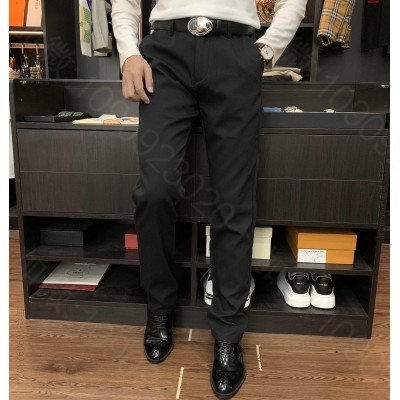 BURBEREY巴宝莉加绒款2023秋 高仿名牌休闲裤男装 精仿名牌休闲裤男...