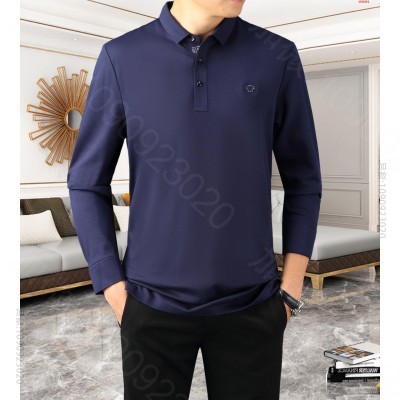 158261_范思哲2023秋冬季新品翻领PO 高仿名牌长袖T恤男装 精仿名牌长袖T恤男装 原版名牌长袖T恤男装 原单A货名牌长袖T恤男装