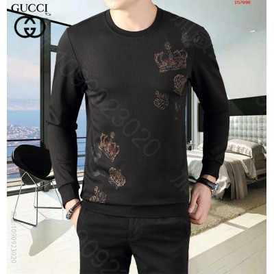 Gucci古奇2023新款长袖早秋精品 高仿名牌长袖T恤男装 精仿名牌长袖T...