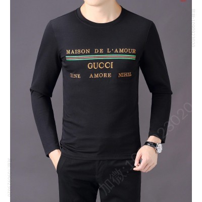 Gucci古奇顶级奢侈品牌2023 高仿名牌长袖T恤男装 精仿名牌长袖T恤男装 原版名牌长袖T恤男装 原单A货名牌长袖T恤男装