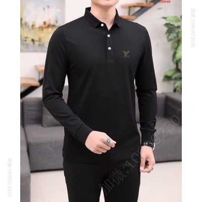 LV2023秋款长袖翻领顶级定制四面 高仿名牌长袖T恤男装 精仿名牌长袖T恤男装 原版名牌长袖T恤男装 原单A货名牌长袖T恤男装