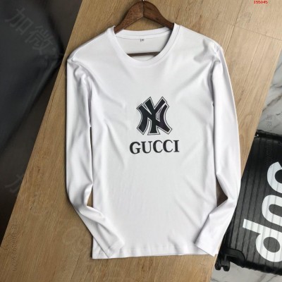 Gucci古奇2023秋冬最新款顶 高仿名牌长袖T恤男装 精仿名牌长袖T恤男...