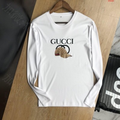 Gucci古奇2023秋冬最新款顶 高仿名牌长袖T恤男装 精仿名牌长袖T恤男...