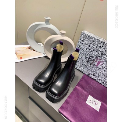 Eyt家2023英伦风新款圆头6寸短靴高仿名牌女鞋 精仿名牌女鞋 原版名牌女鞋 A货名牌女鞋 原单名牌女鞋