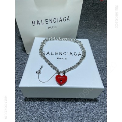 巴黎世家Balenciaga爱心锁项 高仿名牌项链 精仿名牌项链 原版名牌项链 A货名牌项链 原单名牌项链
