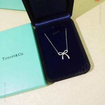 厂家直销Tiffany蝴蝶结镶钻项链简 高仿名牌项链 精仿名牌项链 原版名牌项链 A货名牌项链 原单名牌项链