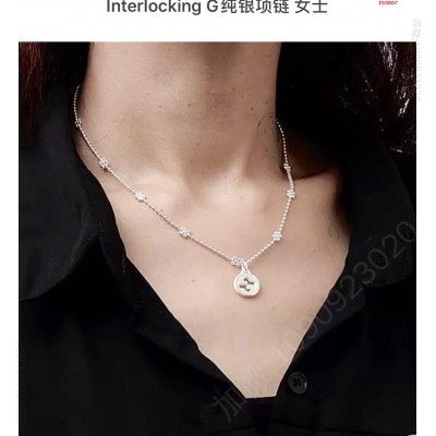 Gucci古驰经典双G字母项链 高仿名牌项链 精仿名牌项链 原版名牌项链 A货名牌项链 原单名牌项链