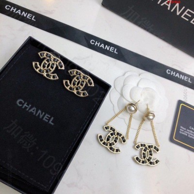 香奈儿CHANEL新款耳钉原版黄铜 高仿名牌耳钉 精仿名牌耳钉 原版名牌耳钉...
