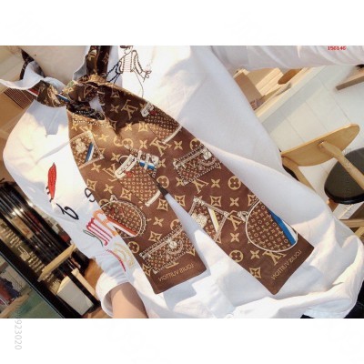 上新LV主打的双层真丝束发带.混专柜的来 高仿品牌围巾/丝巾 精仿品牌围巾 ...
