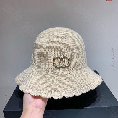 Chanel香奈儿秋季格子渔夫帽小香风礼 高仿品牌帽子 精仿品牌帽子 原版品...