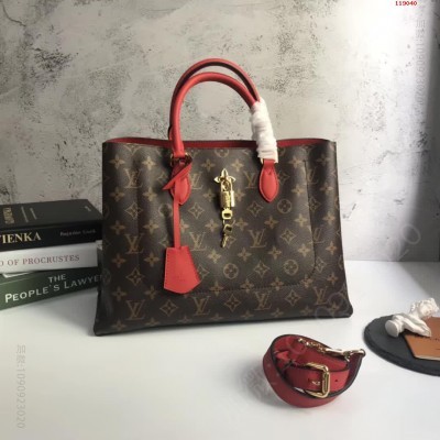 Flowetote樱桃红 原单lv和正品一样吗？ 精仿LV女包 原版LV路易威登女包 A货LV女包 高仿LV女包 原单LV女包