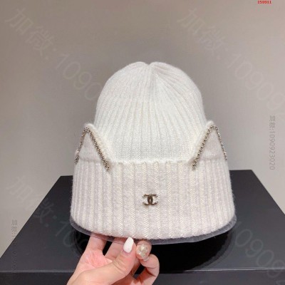 Chanel香奈儿羊毛针织面料猫咪耳朵毛 高仿品牌帽子 精仿品牌帽子 原版品...