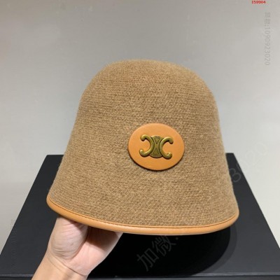 赛琳celine2023秋冬新款羊毛桶帽 高仿品牌帽子 精仿品牌帽子 原版品牌帽子 A货品牌帽子 原单品牌帽子
