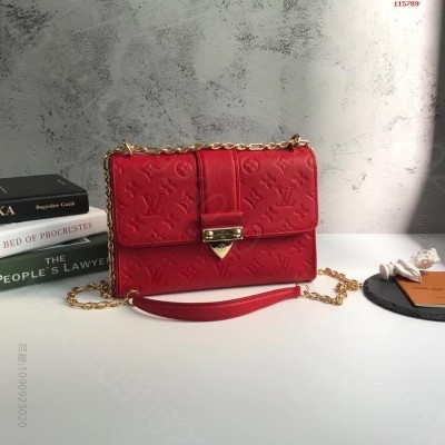 SAINTSULPICE小号手袋辣椒红 高仿LV女包 原单LV女包
