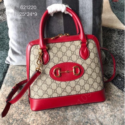 gucci古驰G家新款GG1955马衔扣款型小号手提包 高仿古驰女包