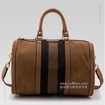 Gucci古驰vintageweb中号圆筒包磨砂全皮 古驰圆筒包 高仿古驰