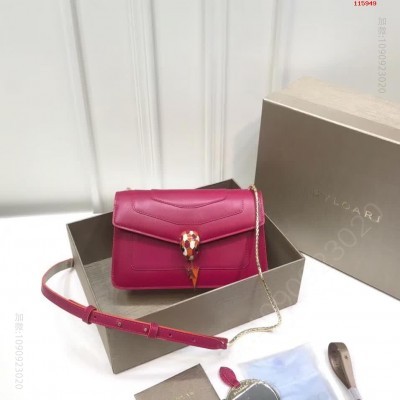 BVLGARI 宝格丽闪电吊坠限量款单层蛇头包 A货宝格丽女包 高仿宝格丽包包