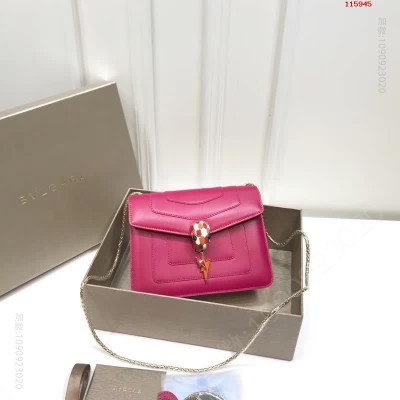 BVLGARI 宝格丽闪电吊坠限量款单层蛇头包 A货宝格丽女包 高仿宝格丽包包