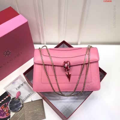 BVLGARI 宝格丽Serpenti珐琅双层蛇头包 A货宝格丽女包 高仿宝格丽包包