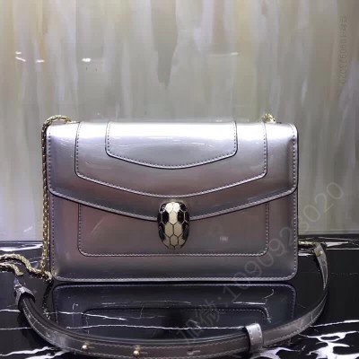 Bvlgari 宝格丽链条小包漆皮系列 高仿宝格丽包包 A货宝格丽女包