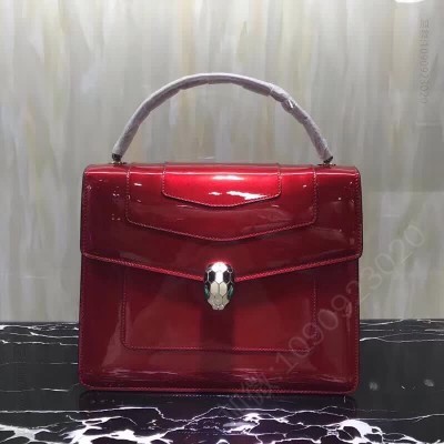 Bvlgari 宝格丽双层漆皮蛇头包大号 原版宝格丽女包 A货宝格丽女包 原单宝格丽包包