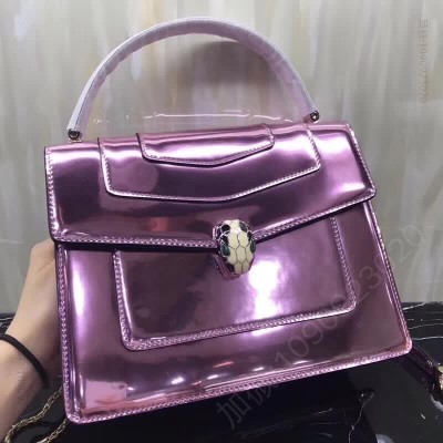 Bvlgari 宝格丽双层漆皮蛇头包大号 A货宝格丽女包 原单宝格丽包包
