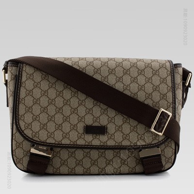 Gucci古奇中号斜挎包啡色 高仿古驰女包 A货古驰