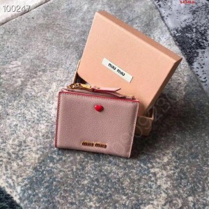 M家最新LOVE爱心系列钱包 A货缪缪女包 原单缪缪包包