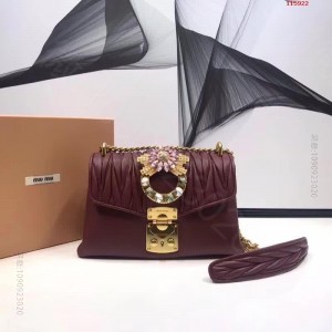 MIUMIU 缪缪专柜最新走秀款肩背款 A货缪缪女包 原单缪缪包包