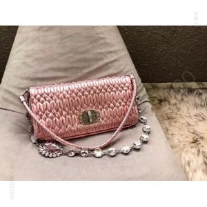 MIUMIU 谬谬专柜新款钻石链条包 A货缪缪女包 原单缪缪包包
